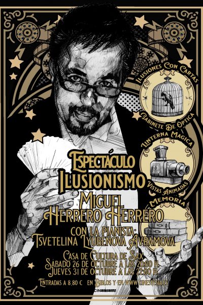 [Jueves 31 de octubre a las 22:00 h.] Espectáculo ILUSIONISMO XIX de Miguel Herrero Herrero